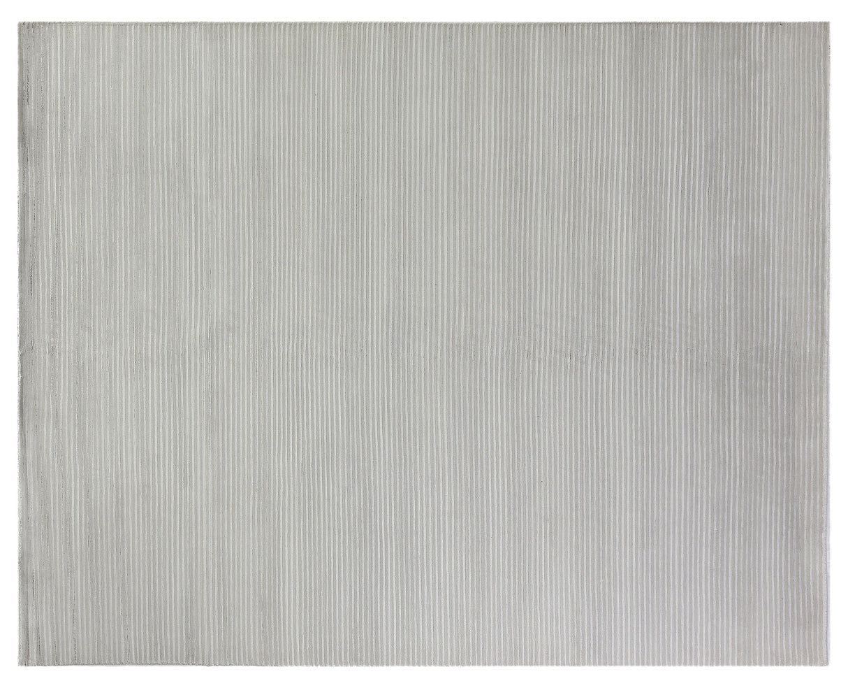 Exquisite Rugs Metro Velvet hand-knotted Wool/Viscose 3012 Light Gray 10' x 8' Area Rug