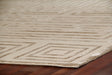 Exquisite Rugs Metro Velvet hand-knotted Wool/Viscose 3040 Beige 8' x 5' Area Rug