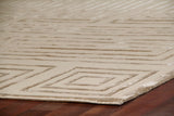 Exquisite Rugs Metro Velvet hand-knotted Wool/Viscose 3040 Beige 9' x 6' Area Rug