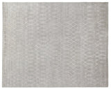 Exquisite Rugs Super Tibetan hand-knotted Wool/Bamboo Silk 3068 Silver 10' x 8' Area Rug