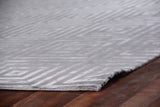 Exquisite Rugs Super Tibetan hand-knotted Wool/Bamboo Silk 3072 Silver/Gray 15' x 12' Area Rug