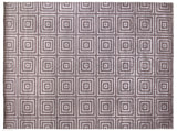 Exquisite Rugs Super Tibetan hand-knotted Wool/Bamboo Silk 3072 Silver/Gray 15' x 12' Area Rug