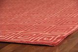 Exquisite Rugs Metro Velvet hand-knotted Wool/Viscose 3093 Rust 10' x 8' Area Rug
