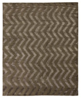 Exquisite Rugs Vero hand-knotted Wool/Bamboo Silk 3127 Chocolate 10' x 8' Area Rug