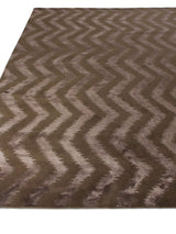 Exquisite Rugs Vero hand-knotted Wool/Bamboo Silk 3127 Chocolate 10' x 8' Area Rug