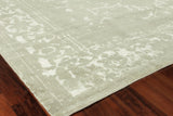 Exquisite Rugs Terras hand-knotted Wool/Bamboo Silk 3129 Gray/Platinum 14' x 10' Area Rug
