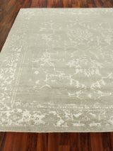 Exquisite Rugs Terras hand-knotted Wool/Bamboo Silk 3129 Gray/Platinum 14' x 10' Area Rug