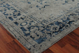 Exquisite Rugs Terras hand-knotted Wool/Bamboo Silk 3130 Gray/Blue 12' x 9' Area Rug
