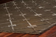 Exquisite Rugs Metro Velvet hand-knotted Wool/Viscose 3221 Khaki 12' x 9' Area Rug