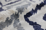 Exquisite Rugs Bamboo Silk hand-knotted Bamboo Silk 3278 Ivory/Blue 10' x 8' Area Rug