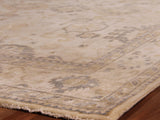 Exquisite Rugs Antique Weave Oushak hand-knotted New Zealand Wool 3281 Ivory/Multi 10' x 8' Area Rug