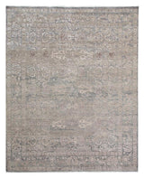 Exquisite Rugs Beverly hand-knotted Wool/Bamboo Silk 3375 Light Blue 10' x 8' Area Rug