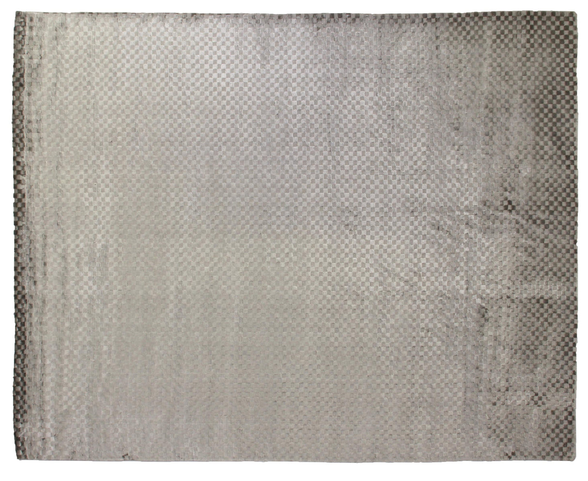 Exquisite Rugs Bubble handloomed Viscose 3527 Dark Gray 15' x 12' Area Rug