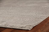 Exquisite Rugs Metro Velvet hand-knotted Wool/Viscose 3566 Silver 14' x 10' Area Rug