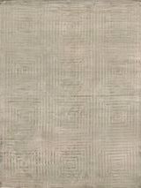 Exquisite Rugs Dove Embossed handloomed Viscose 3573 Light Beige 9' x 6' Area Rug
