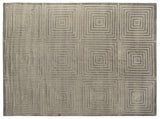 Exquisite Rugs Dove Embossed handloomed Viscose 3576 Dark Gray 12' x 9' Area Rug