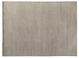 Exquisite Rugs Dove Embossed handloomed Viscose 3577 Silver 9' x 6' Area Rug