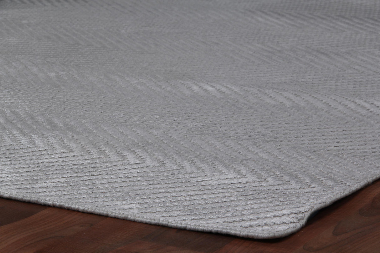 Exquisite Rugs Honeycomb handloomed Viscose 3593 Aqua 15' x 12' Area Rug
