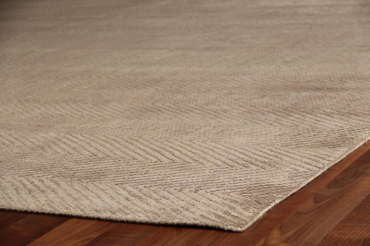 Exquisite Rugs Honeycomb handloomed Viscose 3597 Dark Gray 9' x 6' Area Rug