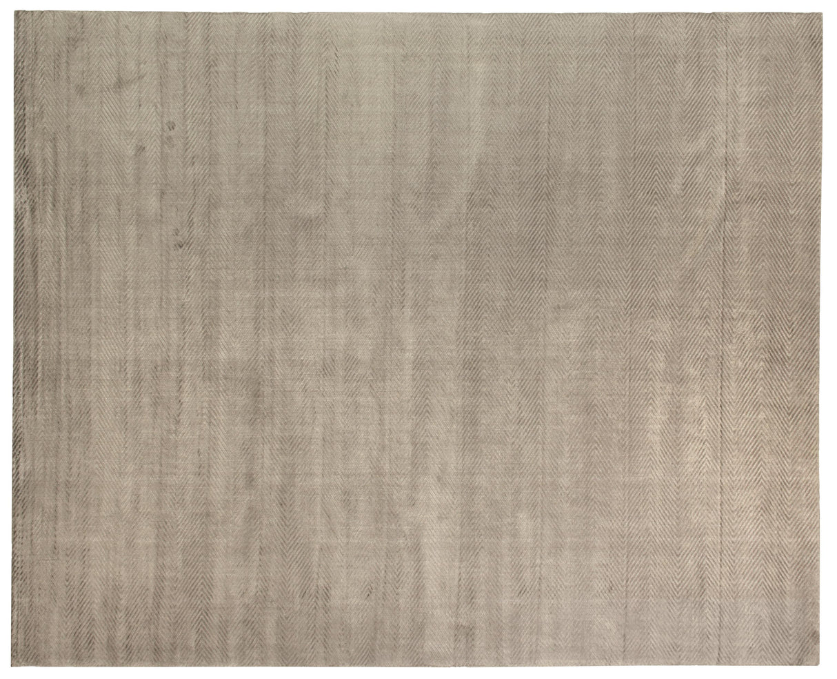 Exquisite Rugs Honeycomb handloomed Viscose 3597 Dark Gray 14' x 9' Area Rug