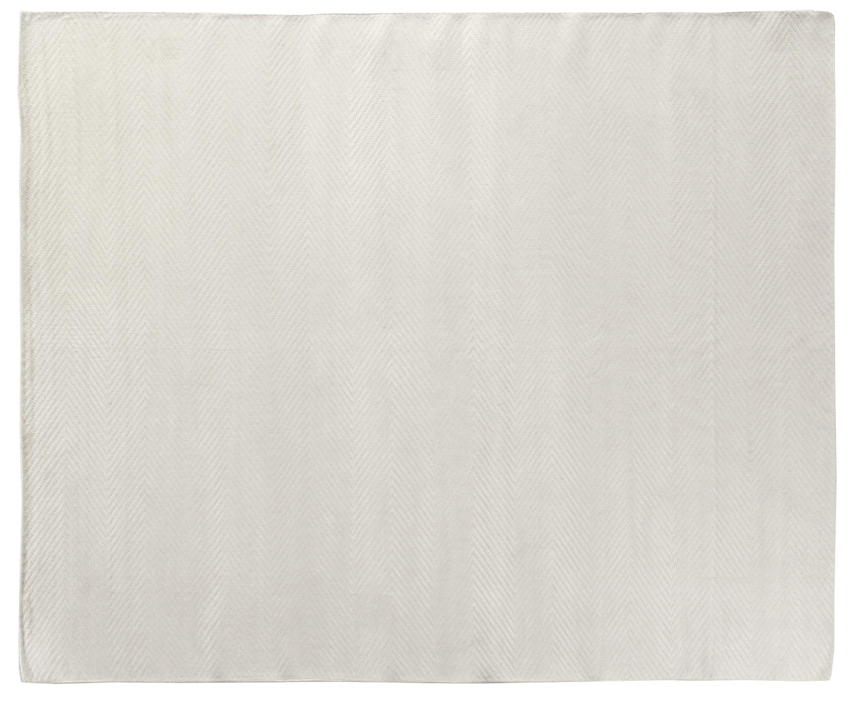 Exquisite Rugs Honeycomb handloomed Viscose 3599 White 10' x 8' Area Rug