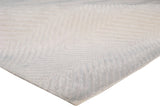 Exquisite Rugs Honeycomb handloomed Viscose 3599 White 10' x 8' Area Rug
