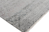 Exquisite Rugs Lexington hand-knotted Wool/Bamboo Silk 3737 Silver/Gray 10' x 8' Area Rug