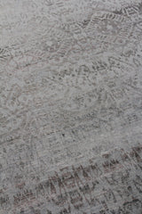 Exquisite Rugs Lexington hand-knotted Wool/Bamboo Silk 3737 Silver/Gray 10' x 8' Area Rug