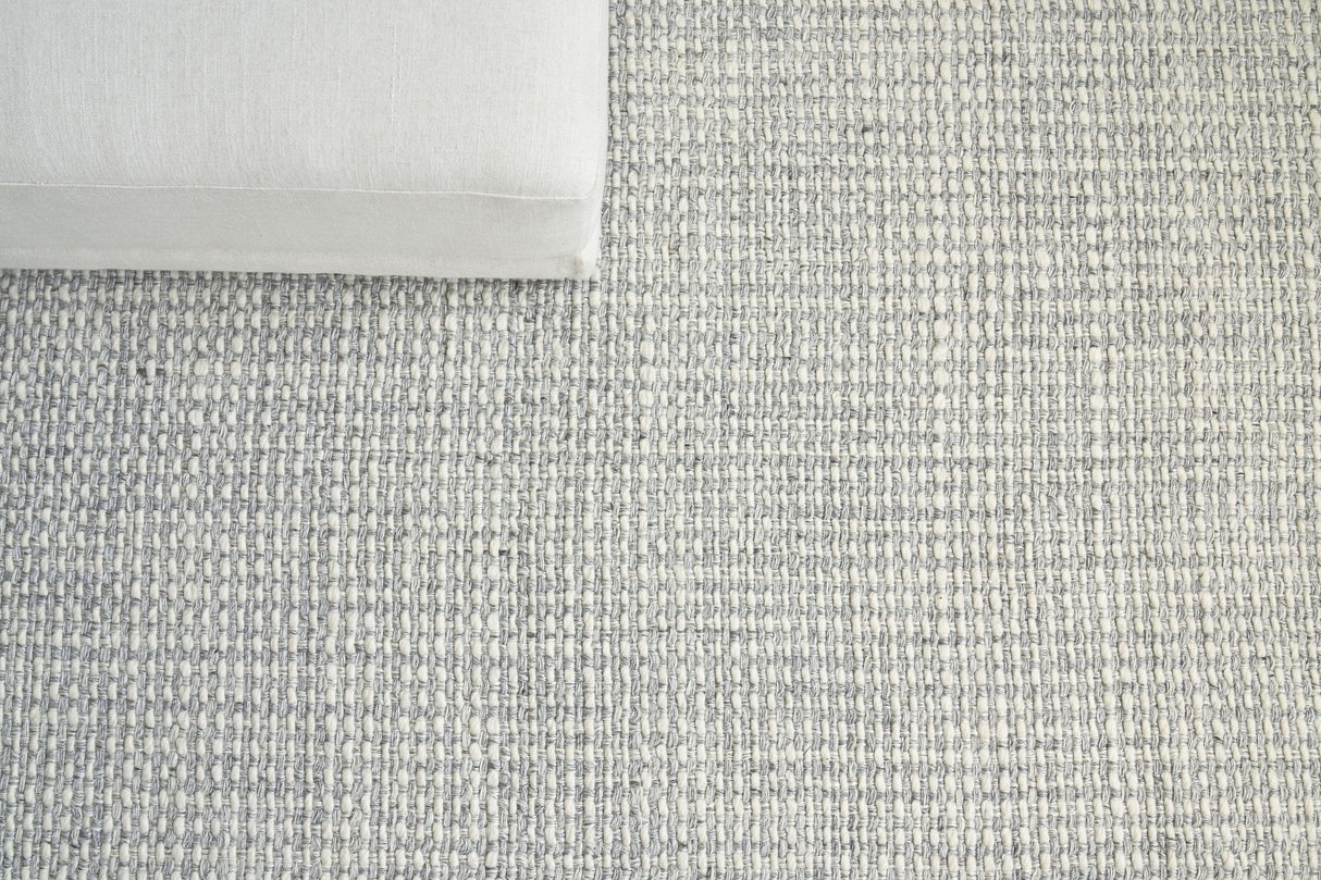 Exquisite Rugs Ferrus flatweave Polyester/Wool/Cotton 3955 Silver/Ivory 10' x 8' Area Rug
