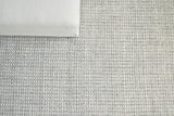 Exquisite Rugs Ferrus flatweave Polyester/Wool/Cotton 3955 Silver/Ivory 10' x 8' Area Rug