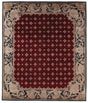 Exquisite Rugs Contemporary hand-knotted New Zealand Wool 4021 Red 6' x 6' Area Rug