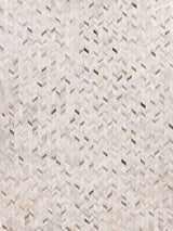 Exquisite Rugs Mosaic Leather hand-tufted Leather Hide 4062 Silver 10' x 8' Area Rug