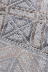 Exquisite Rugs Stonehill hand-knotted Wool/Bamboo Silk 4288 Brown/Gray 10' x 8' Area Rug