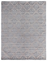 Exquisite Rugs Stonehill hand-knotted Wool/Bamboo Silk 4288 Brown/Gray 10' x 8' Area Rug