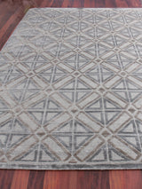 Exquisite Rugs Stonehill hand-knotted Wool/Bamboo Silk 4288 Brown/Gray 10' x 8' Area Rug
