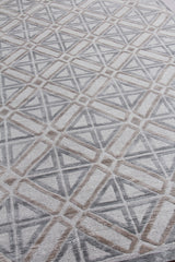 Exquisite Rugs Stonehill hand-knotted Wool/Bamboo Silk 4288 Brown/Gray 10' x 8' Area Rug