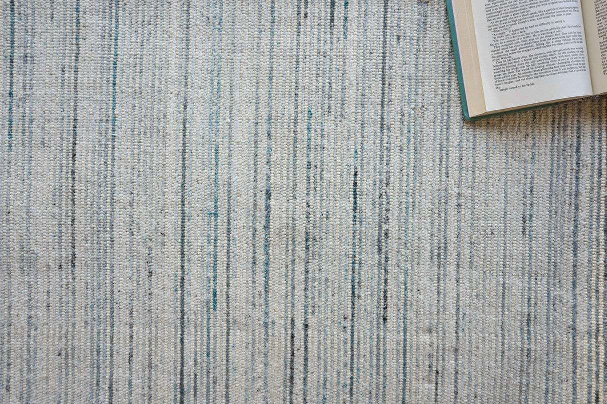 Exquisite Rugs Carmen handloomed PET 4486 Blue/Ivory 3' x 2' Area Rug