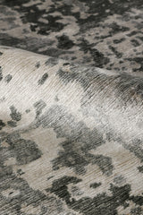 Exquisite Rugs Bamboo Silk hand-knotted Bamboo Silk 4526 Gray/Silver 14' x 3' Area Rug