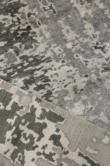 Exquisite Rugs Bamboo Silk hand-knotted Bamboo Silk 4526 Gray/Silver 14' x 3' Area Rug
