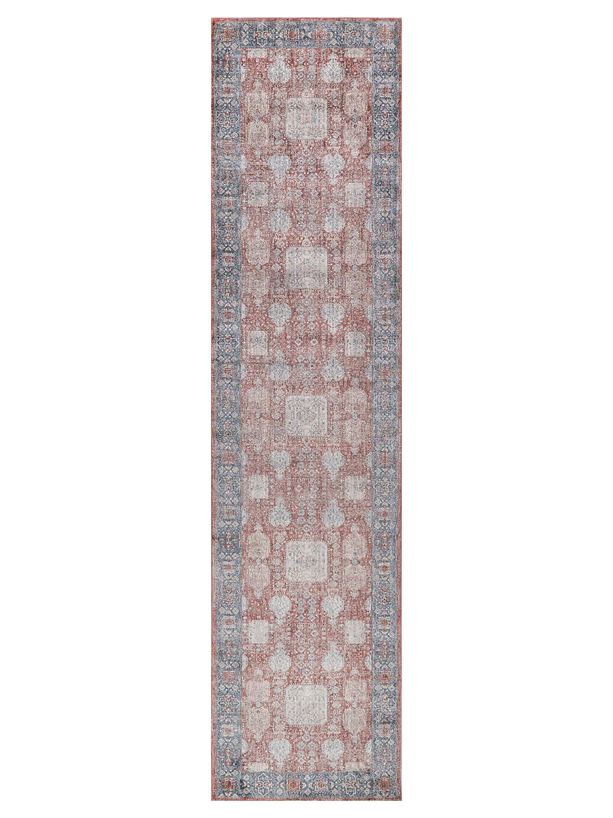 Exquisite Rugs Heritage power loom Polyester/Acrylic 4613 Red/Navy 12' x 9' Area Rug