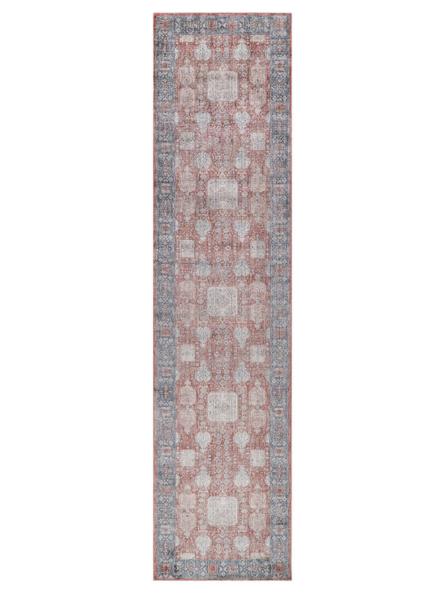 Exquisite Rugs Heritage power loom Polyester/Acrylic 4613 Red/Navy 12' x 9' Area Rug