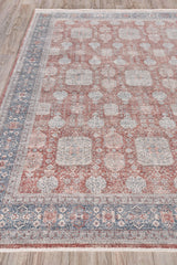 Exquisite Rugs Heritage power loom Polyester/Acrylic 4613 Red/Navy 12' x 9' Area Rug