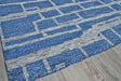Exquisite Rugs Aldridge hand-knotted Wool/Bamboo Silk 4827 Blue/Gray 10' x 8' Area Rug