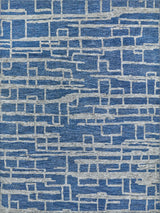 Exquisite Rugs Aldridge hand-knotted Wool/Bamboo Silk 4827 Blue/Gray 10' x 8' Area Rug