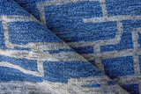 Exquisite Rugs Aldridge hand-knotted Wool/Bamboo Silk 4827 Blue/Gray 10' x 8' Area Rug