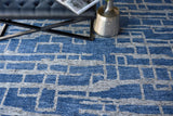Exquisite Rugs Aldridge hand-knotted Wool/Bamboo Silk 4827 Blue/Gray 10' x 8' Area Rug