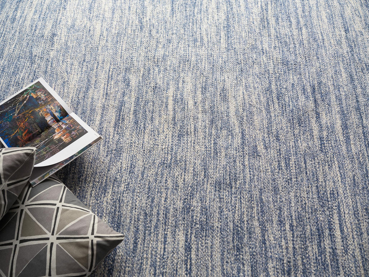 Exquisite Rugs Tranquility flatweave Wool/Mohair 4951 Blue 10' x 8' Area Rug