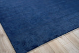 Exquisite Rugs The Blues handloomed Bamboo Silk 4975 Navy 10' x 8' Area Rug