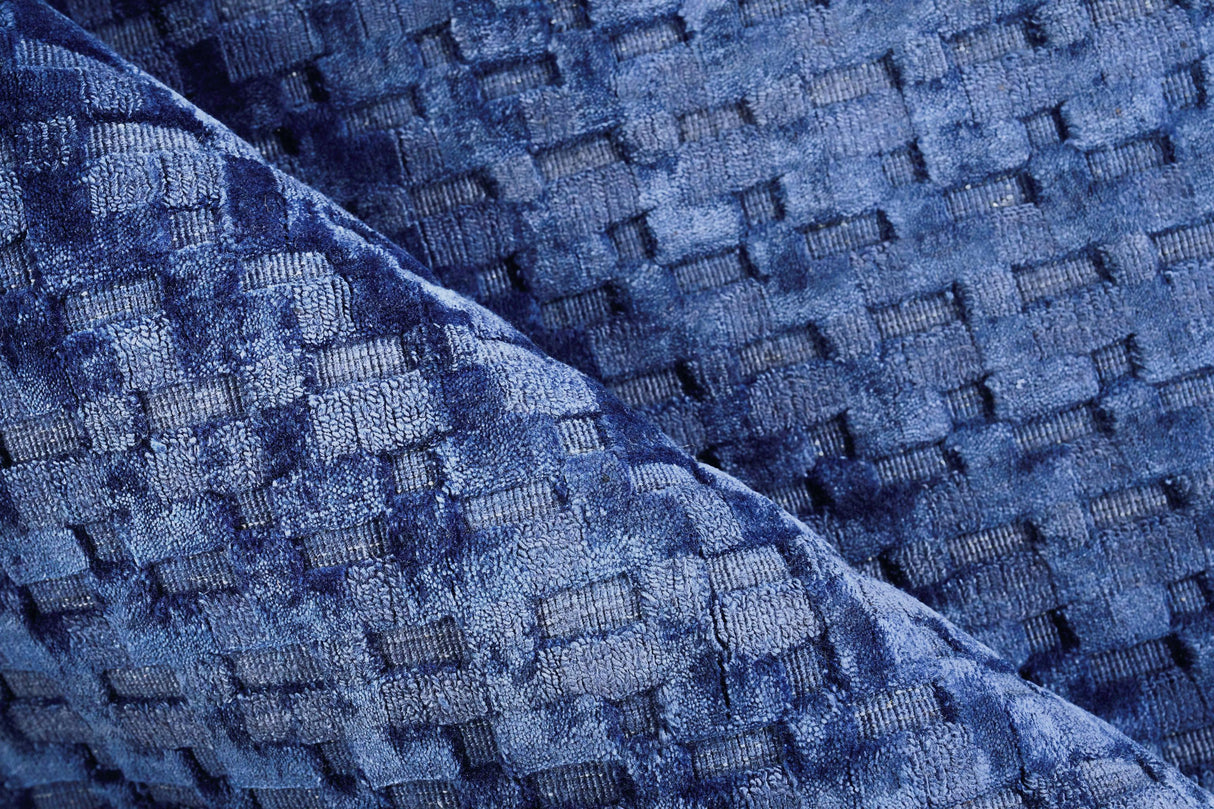 Exquisite Rugs The Blues handloomed Bamboo Silk 4976 Navy 10' x 8' Area Rug