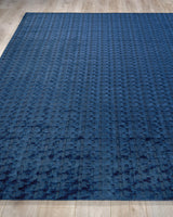 Exquisite Rugs The Blues handloomed Bamboo Silk 4976 Navy 12' x 9' Area Rug